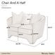 London Place Champagne Chair and A Half with Pillow