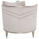 London Place Parchment 69" Chaise with Nailhead Trim and Pillows