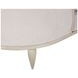 London Place Parchment 69" Chaise with Nailhead Trim and Pillows