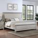 Silver Sands Gray King Upholstered Panel Bed