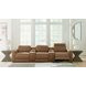 Rally-Up Caramel 5 Piece Power Reclining Sectional with Console
