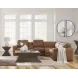 Rally-Up Caramel 5 Piece Power Reclining Console Sectional