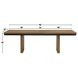 Roatan Brown 96" Extendable Rectangular Dining Table