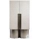 Solaria Weathered Bone And Shiny Nickel Bar Cabinet