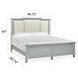 Glenbrook Pebble and Beige Queen Upholstered Panel Bed