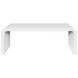 Newbury White Linen 48" Rectangular Coffee Table
