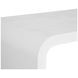 Newbury White Linen 48" Rectangular Coffee Table