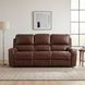 Newnan Brown Double Reclining Sofa with Center Drop-Down Cup Holders