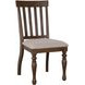 Joanna Brown Slat Back Side Chair Set of 2