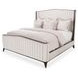 Paris Chic Espresso Upholstered Panel Bedroom Set