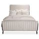 Paris Chic Espresso California King Upholstered Sleigh Bed
