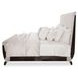 Paris Chic Espresso California King Upholstered Sleigh Bed