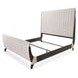 Paris Chic Espresso California King Upholstered Sleigh Bed