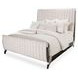 Paris Chic Espresso California King Upholstered Sleigh Bed