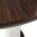 Paris Chic Espresso and White 48" Round Dining Table