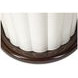Paris Chic Espresso and White 48" Round Dining Table