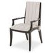 Chambord Espresso and Doeskin Dining Arm Chair