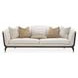 Paris Chic Cremini and Espresso 100" Sofa