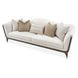 Paris Chic Cremini and Espresso 100" Sofa
