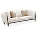 Paris Chic Cremini and Espresso 100" Sofa