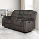 Willow Brown 75" Console Loveseat with Dual Recliner