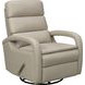 Nick Gable Dove Leather Swivel Glider Recliner