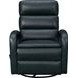 Nick Ryegate Sapphire Blue Leather Swivel Glider Recliner