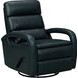 Nick Ryegate Sapphire Blue Leather Swivel Glider Recliner