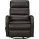 Nick Ryegate Gray Leather Swivel Glider Recliner