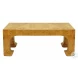 Nicola Burl Wood Pagoda Style Coffee Table