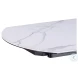 Nicole Matte White And Black Extendable Dining Table