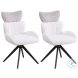Nicole Matte White And Black Extendable Dining Room Set
