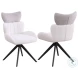 Nicole Matte White And Black Extendable Dining Room Set