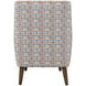 Nielsen Blue and Brown Upholstered Accent Chair