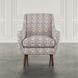Nielsen Blue and Brown Upholstered Accent Chair