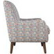 Nielsen Blue and Brown Upholstered Accent Chair