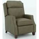 Nixon Oasis Olive Leather Push Thru The Arms Recliner