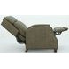 Nixon Oasis Olive Leather Push Thru The Arms Recliner