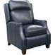 Nixon Shoreham Blue Leather Push Thru The Arms Recliner