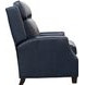 Nixon Shoreham Blue Leather Push Thru The Arms Recliner
