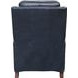Nixon Shoreham Blue Leather Push Thru The Arms Recliner