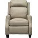 Nixon Shoreham Cream Leather Push Thru The Arms Recliner