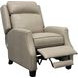 Nixon Shoreham Cream Leather Push Thru The Arms Recliner