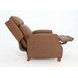 Nixon Dobbs Saddle Leather Push Thru The Arms Recliner
