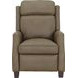 Nixon Cashmere Taupe Leather Push Thru The Arms Recliner