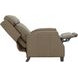 Nixon Cashmere Taupe Leather Push Thru The Arms Recliner