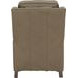 Nixon Cashmere Taupe Leather Push Thru The Arms Recliner
