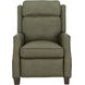 Nixon Oasis Olive Leather Push Thru The Arms Recliner