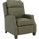 Nixon Oasis Olive Leather Push Thru The Arms Recliner