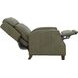 Nixon Oasis Olive Leather Push Thru The Arms Recliner